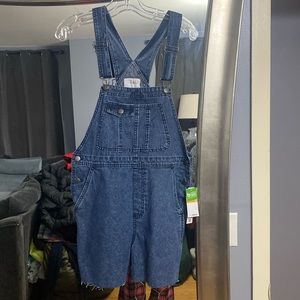 Tinsel Town Denim overalls in blue Juniors size-small